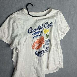 Old Navy White Graphic Tee